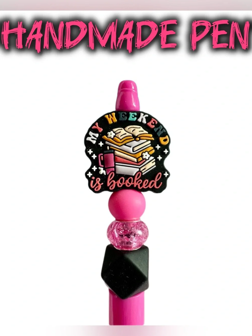 My Weekend is Booked Customer Beaded Ink Pen for Journaling + Writing